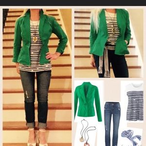 CAbi Kelly Green Blazer XL